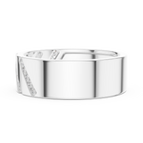 Mens Ring SBMR(35)@7 - White Gold - Image
