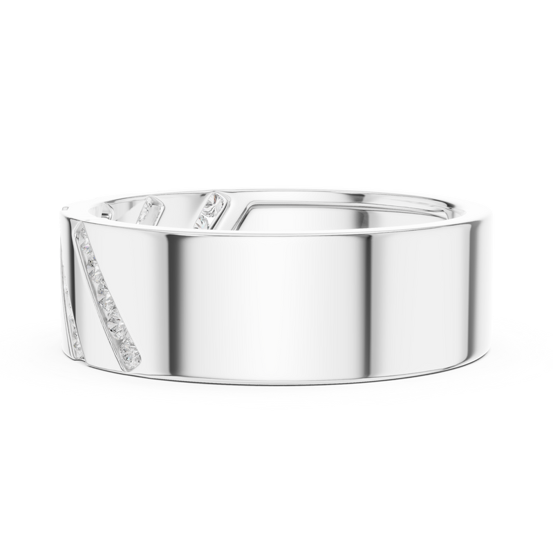 Mens Ring SBMR(35) - White Gold - Image