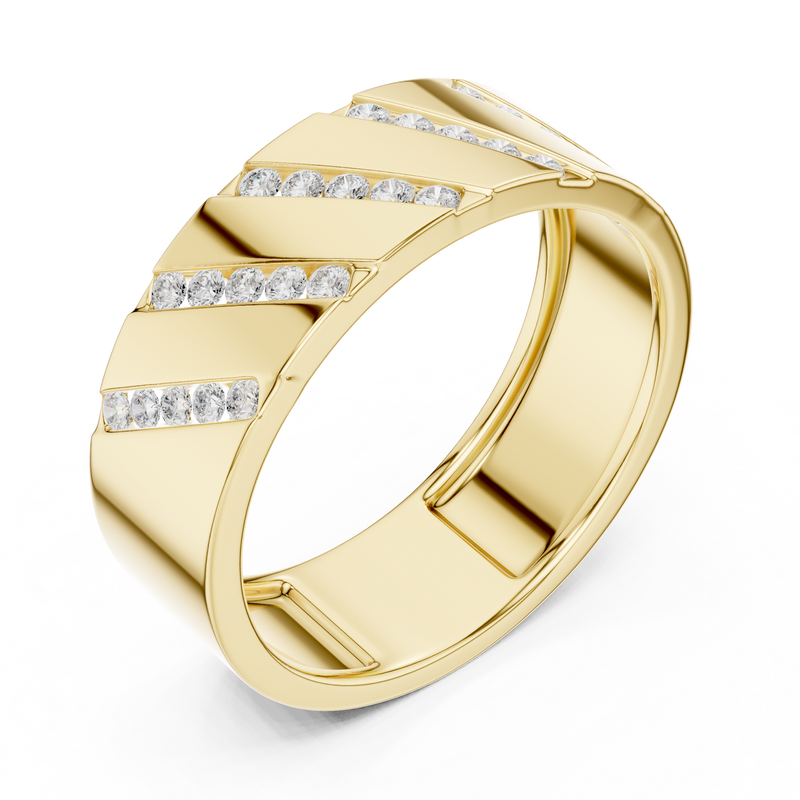 Mens Ring SBMR(35)@7 - Yellow Gold - Image