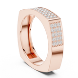 Mens Ring SBMR(36)@7 - Rose Gold - Image