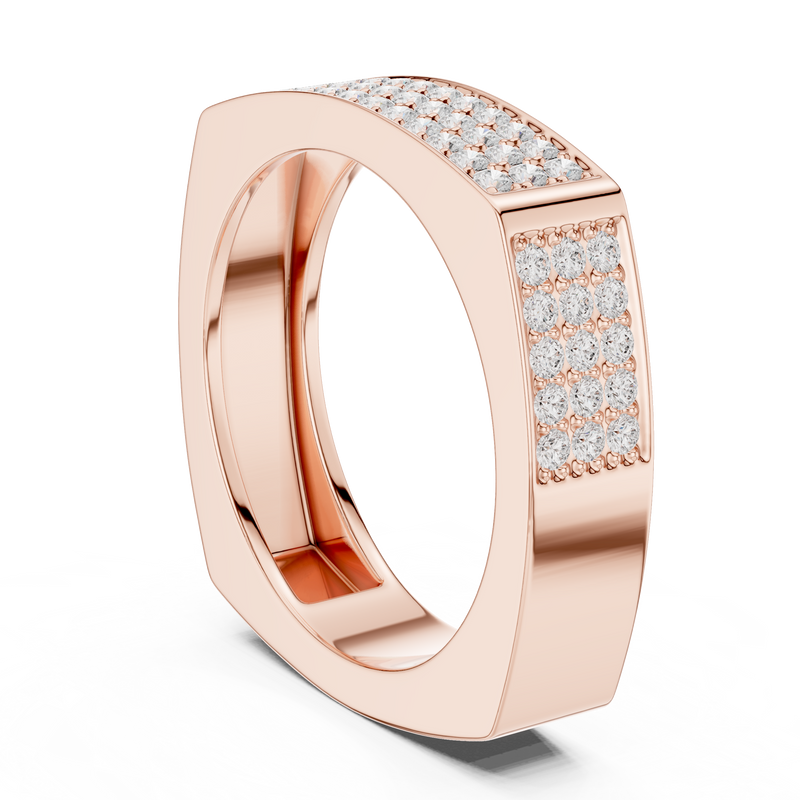 Mens Ring SBMR(36)@7 - Rose Gold - Image