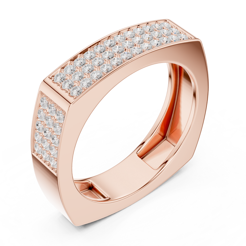 Mens Ring SBMR(36)@7 - Rose Gold - Image