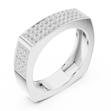 Mens Ring SBMR(36)@7 - White Gold - Image