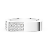 Mens Ring SBMR(36)@7 - White Gold - Image
