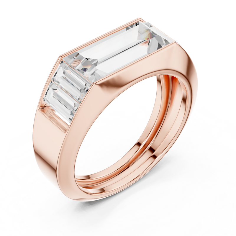 Mens Ring SBMR(37)@7 - Rose Gold - Image