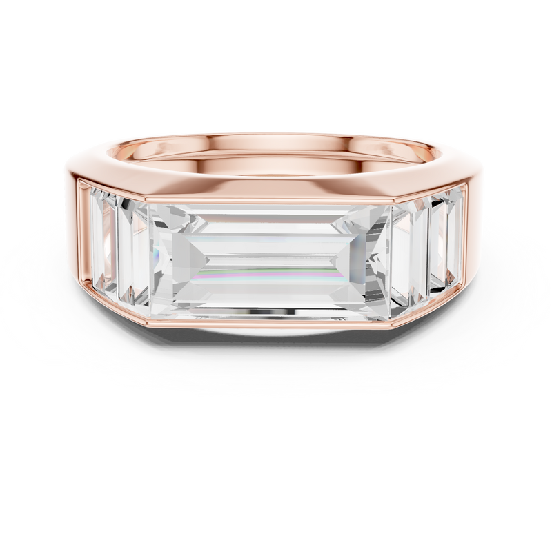 Mens Ring SBMR(37)@7 - Rose Gold - Image