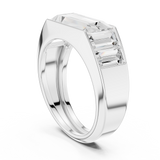 Mens Ring SBMR(37)@7 - White Gold - Image