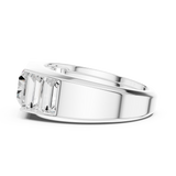 Mens Ring SBMR(37)@7 - White Gold - Image