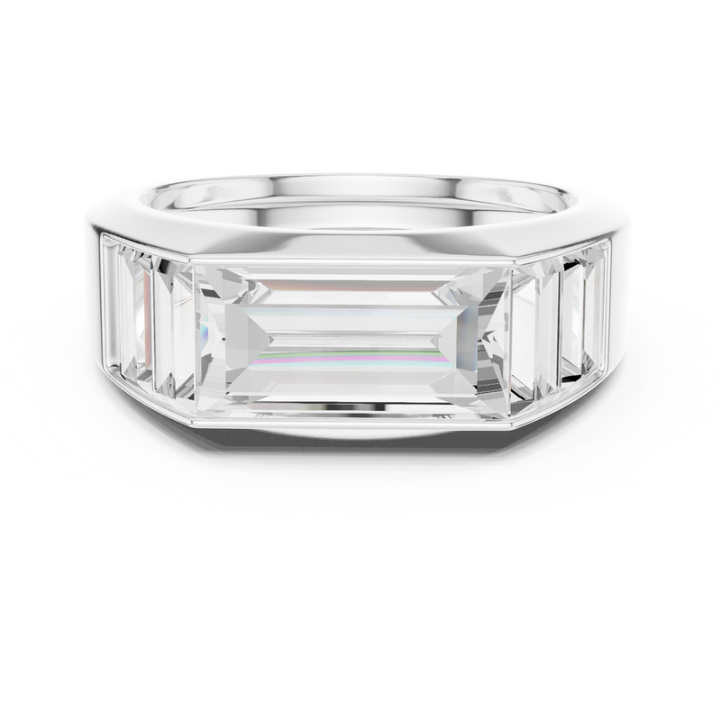 Mens Ring SBMR(37)@7 - White Gold - Image