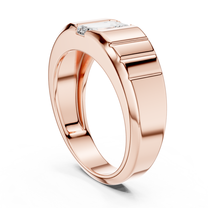 Mens Ring SBMR(39)@7 - Rose Gold - Image