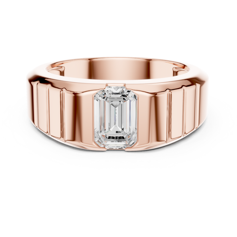 Mens Ring SBMR(39)@7 - Rose Gold - Image