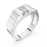 Mens Ring SBMR(39)@7 - White Gold - Image