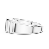 Mens Ring SBMR(39)@7 - White Gold - Image
