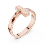 Mens Ring SBMR(3)@7 - Rose Gold - Image