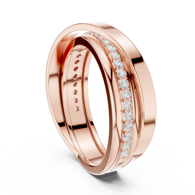 Mens Ring SBMR(41) - Rose Gold - Image