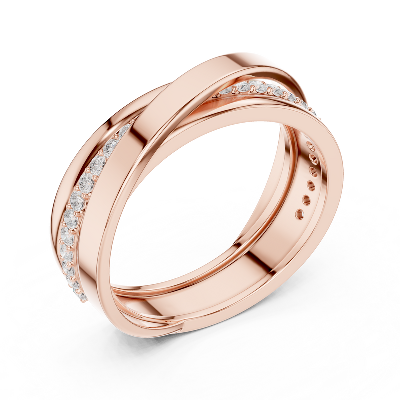 Mens Ring SBMR(41)@7 - Rose Gold - Image