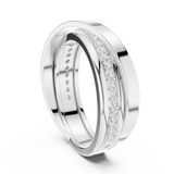 Mens Ring SBMR(41)@7 - White Gold - Image