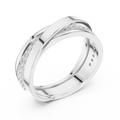 Mens Ring SBMR(41) - White Gold - Image
