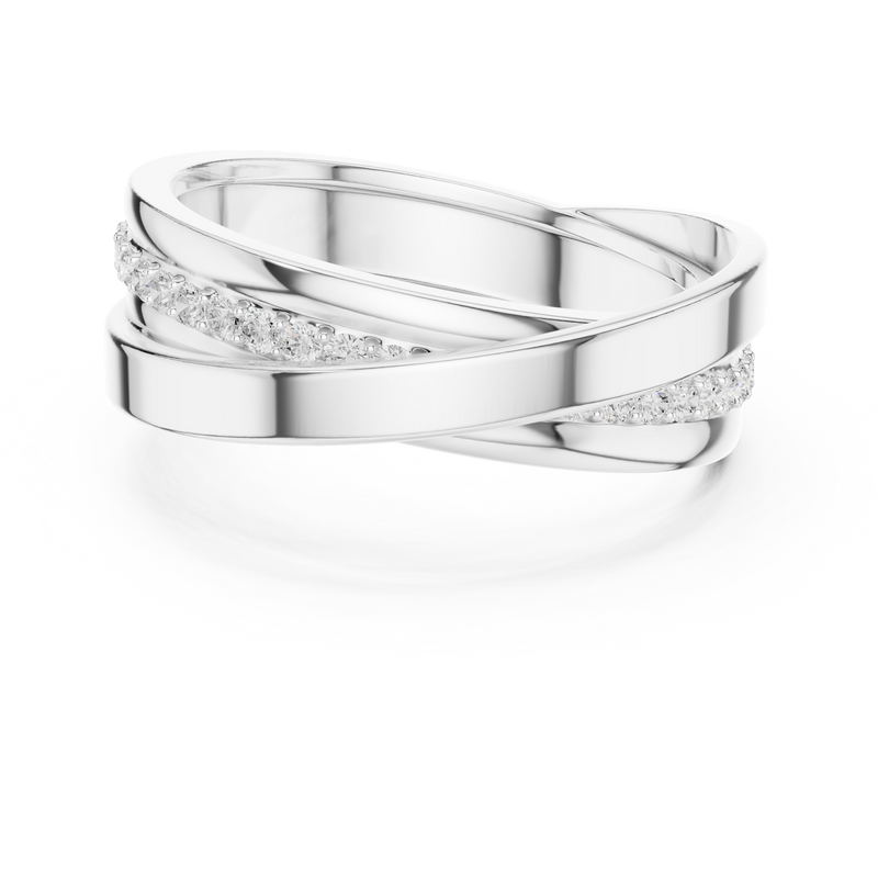 Mens Ring SBMR(41) - White Gold - Image