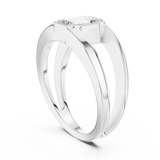 Mens Ring SBMR(42)@7 - White Gold - Image