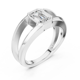 Mens Ring SBMR(42)@7 - White Gold - Image