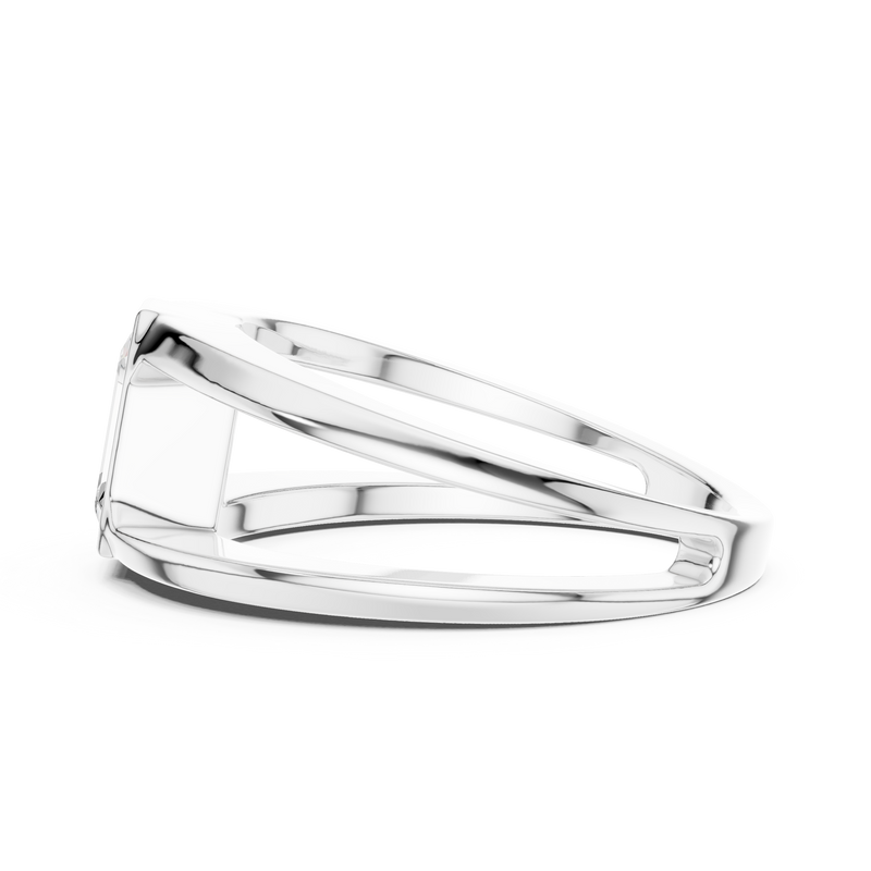Mens Ring SBMR(42)@7 - White Gold - Image