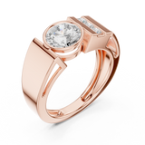 Mens Ring SBMR(43)@7 - Rose Gold - Image