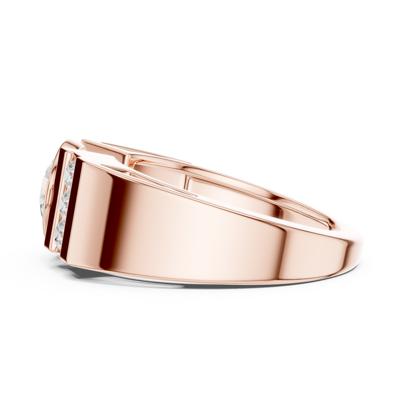 Mens Ring SBMR(43)@7 - Rose Gold - Image