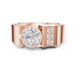 Mens Ring SBMR(43)@7 - Rose Gold - Image