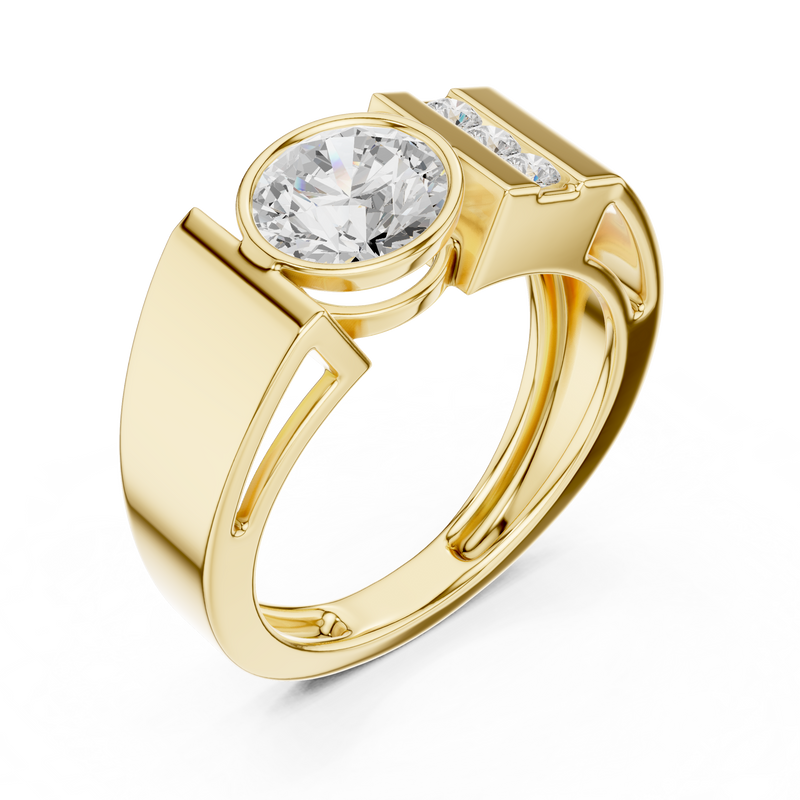 Mens Ring SBMR(43)@7 - Yellow Gold - Image