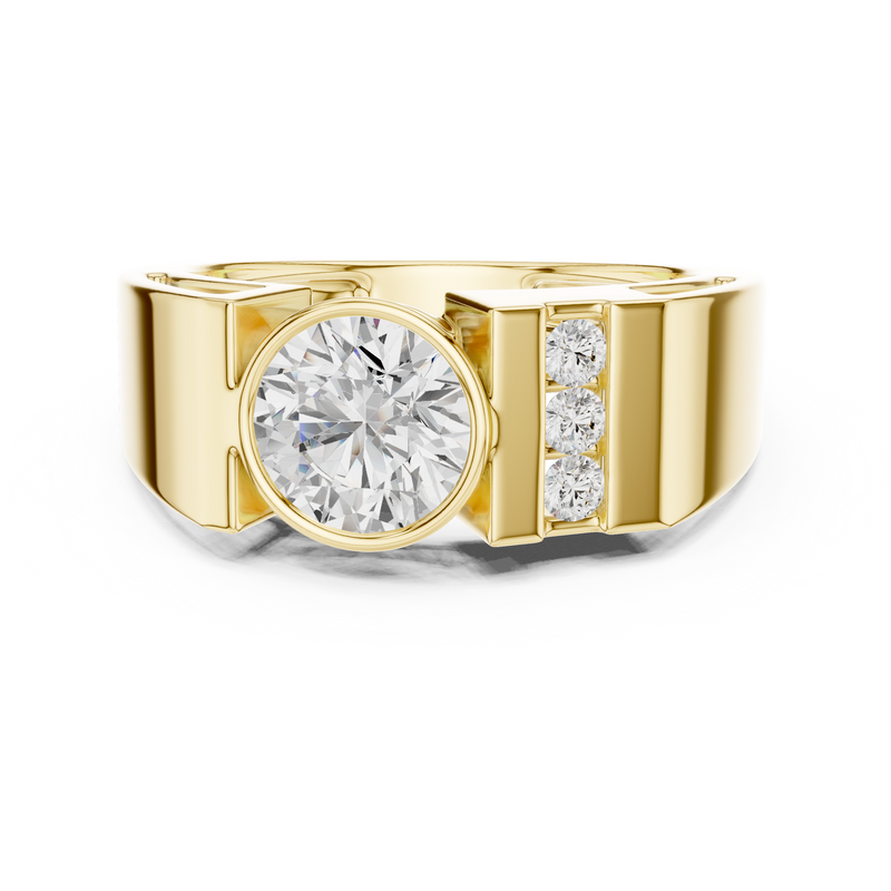 Mens Ring SBMR(43)@7 - Yellow Gold - Image