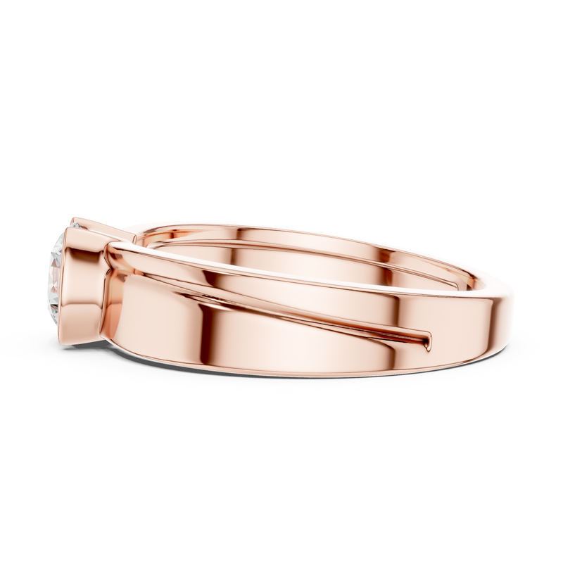 Mens Ring SBMR(44)@7 - Rose Gold - Image