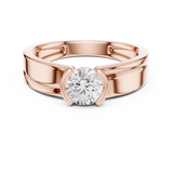Mens Ring SBMR(44)@7 - Rose Gold - Image
