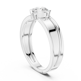 Mens Ring SBMR(44)@7 - White Gold - Image