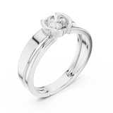 Mens Ring SBMR(44)@7 - White Gold - Image