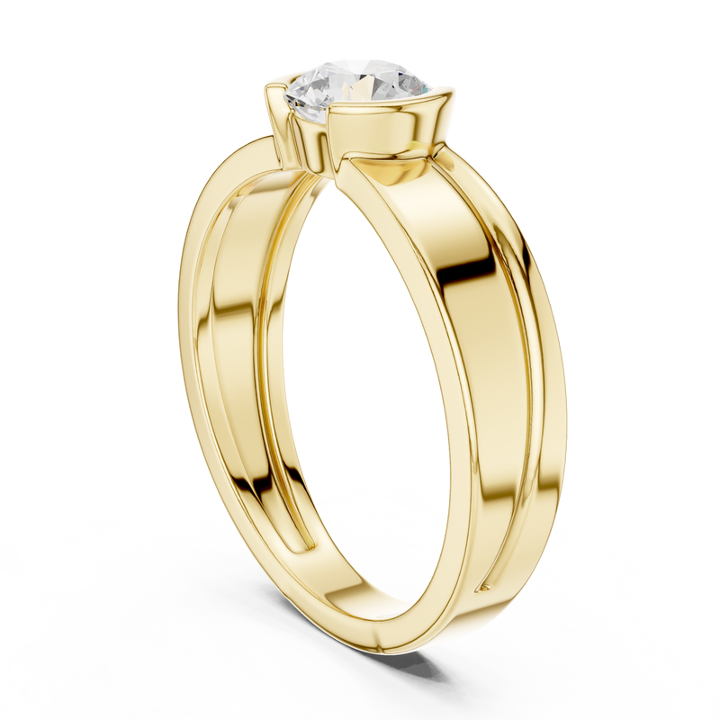 Mens Ring SBMR(44)@7 - Yellow Gold - Image