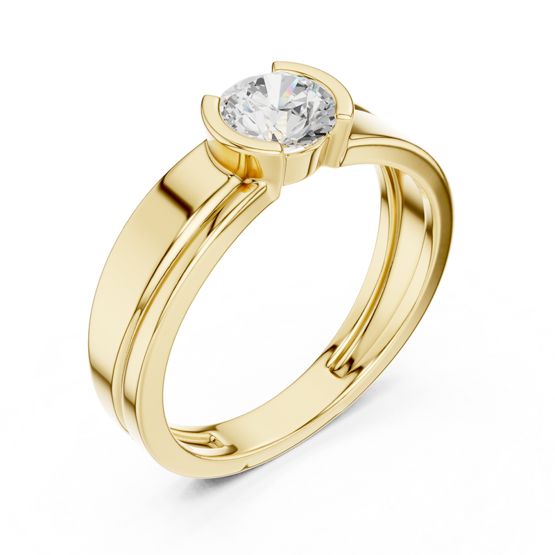 Mens Ring SBMR(44)@7 - Yellow Gold - Image