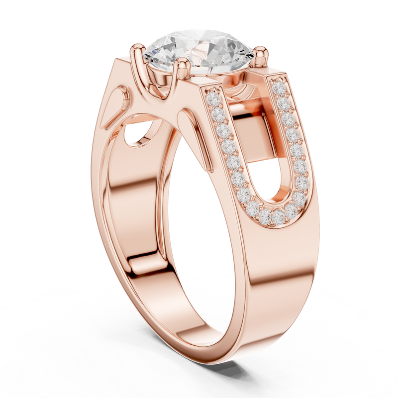 Mens Ring SBMR(45)@7 - Rose Gold - Image