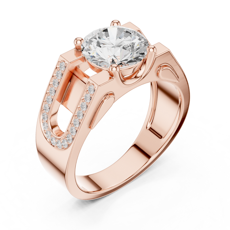 Mens Ring SBMR(45)@7 - Rose Gold - Image