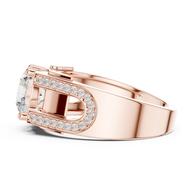 Mens Ring SBMR(45) - Rose Gold - Image