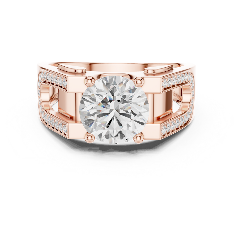 Mens Ring SBMR(45)@7 - Rose Gold - Image