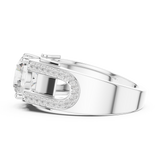 Mens Ring SBMR(45) - White Gold - Image