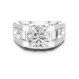 Mens Ring SBMR(45) - White Gold - Image