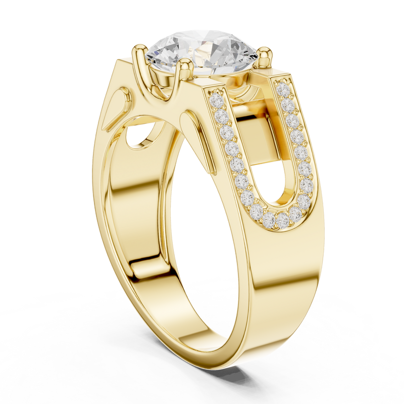 Mens Ring SBMR(45) - Yellow Gold - Image