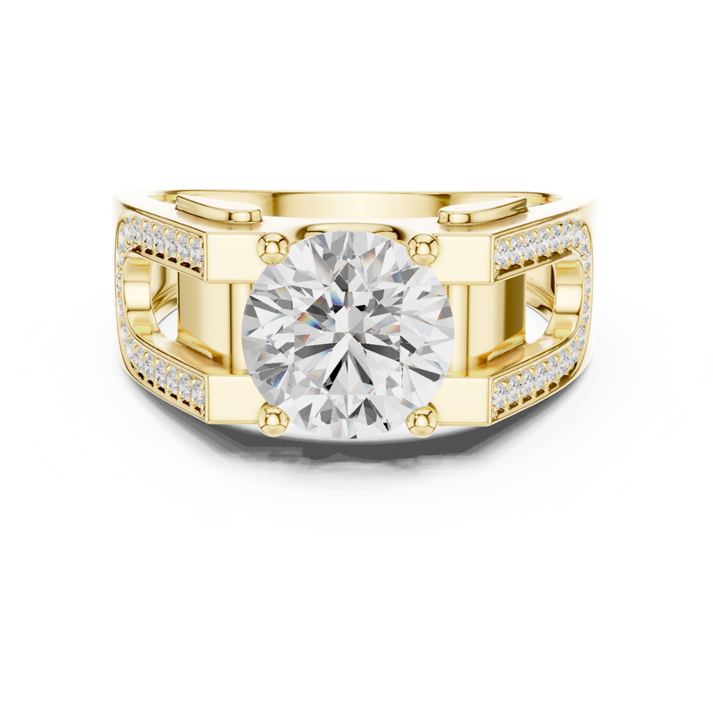 Mens Ring SBMR(45) - Yellow Gold - Image