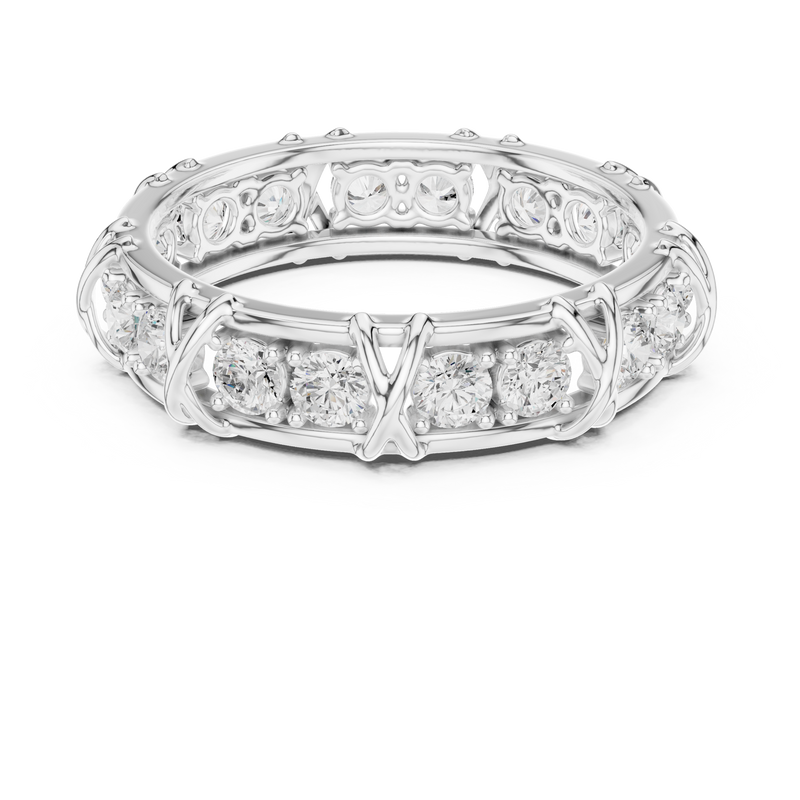 Mens Ring SBMR(46)@7 - White Gold - Image