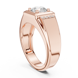 Mens Ring SBMR(47)@7 - Rose Gold - Image
