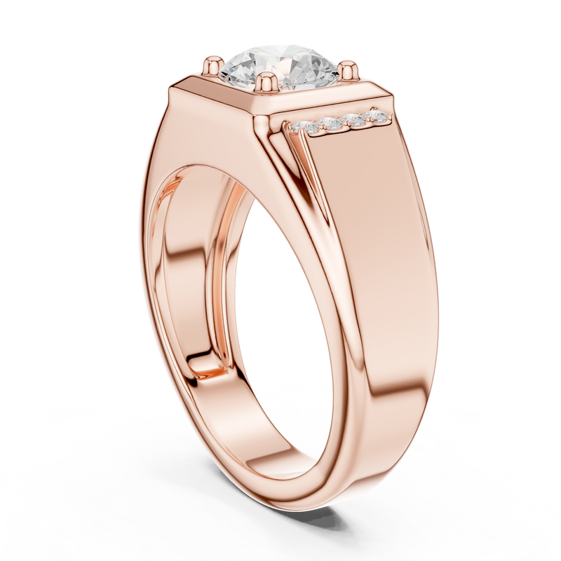 Mens Ring SBMR(47)@7 - Rose Gold - Image