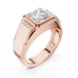 Mens Ring SBMR(47)@7 - Rose Gold - Image