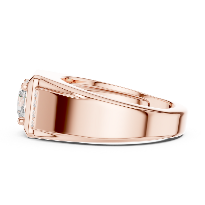 Mens Ring SBMR(47)@7 - Rose Gold - Image